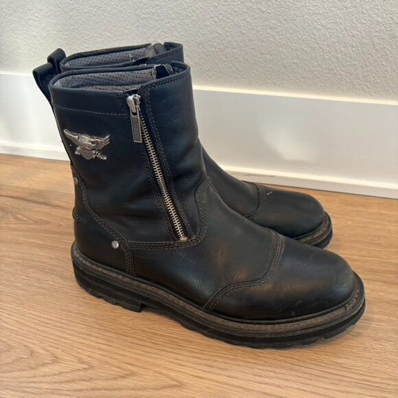 Vtg. Harley-Davidson Boots Double Zip Motorcycle SZ 11.5 #94235 - Picture 1 of 8